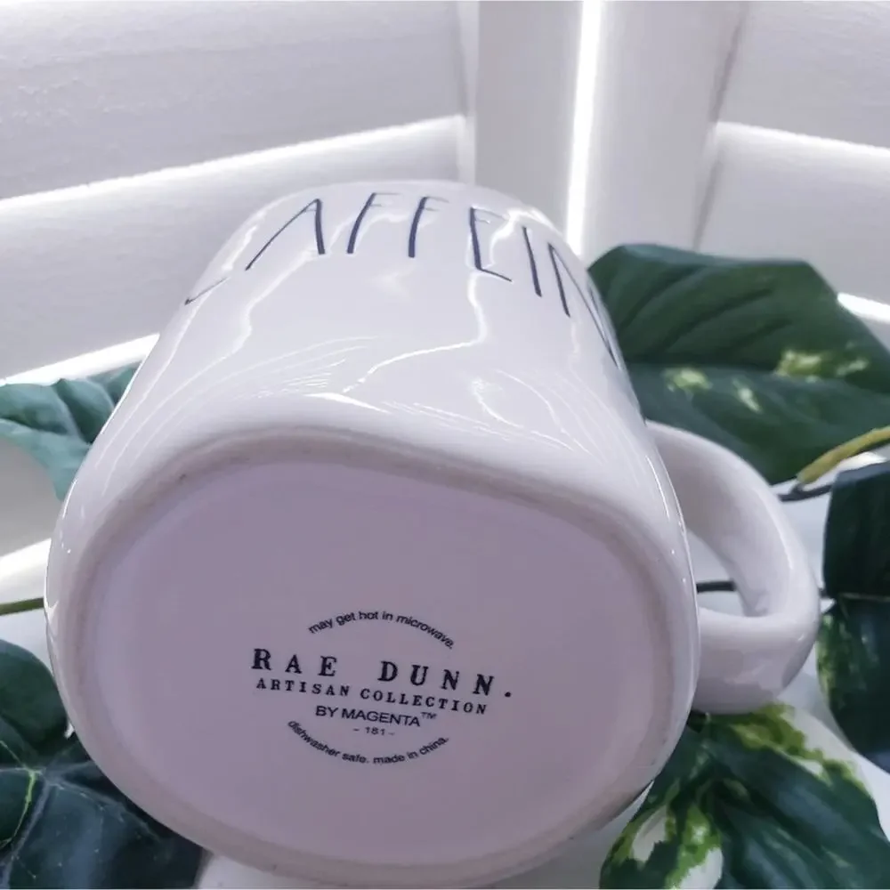 RAE DUNN CAFFEINE MUG 20 OZ
